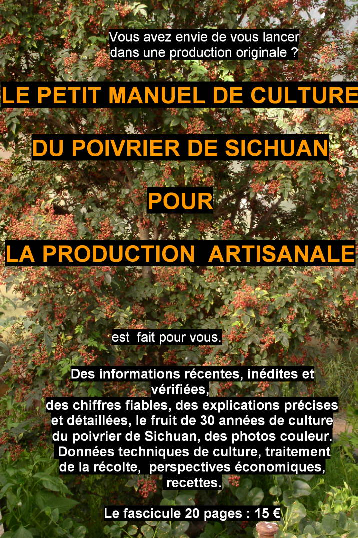 Culture du poivre de Sichuan en France